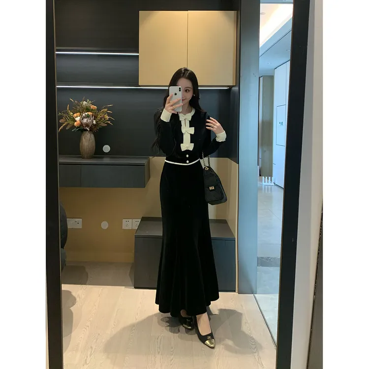 XINYI【乖乖甜心】秋冬毛衣+鱼尾半裙套装女X625Z16241/X625G13257