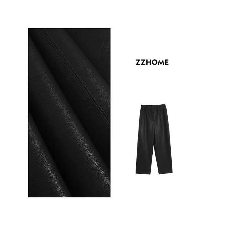 ZOZO HOME ｜延展时髦简线条分割显瘦皮裤q171754p