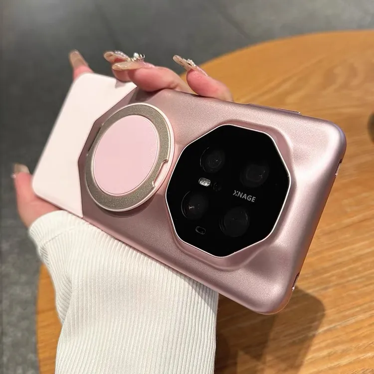 适用华为mate70rs非凡大师手机壳新款活力橙磁吸旋转支架70pro/70