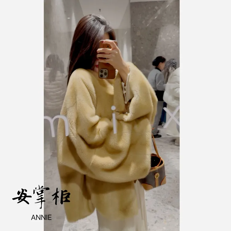 安掌柜【你是人间四月天】2025冬季蝙蝠袖宝嘉美级别外套AYX5808