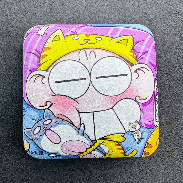 爆笑校园正版授权徽章动漫周边谷子PU方形吧唧呆头喵喵