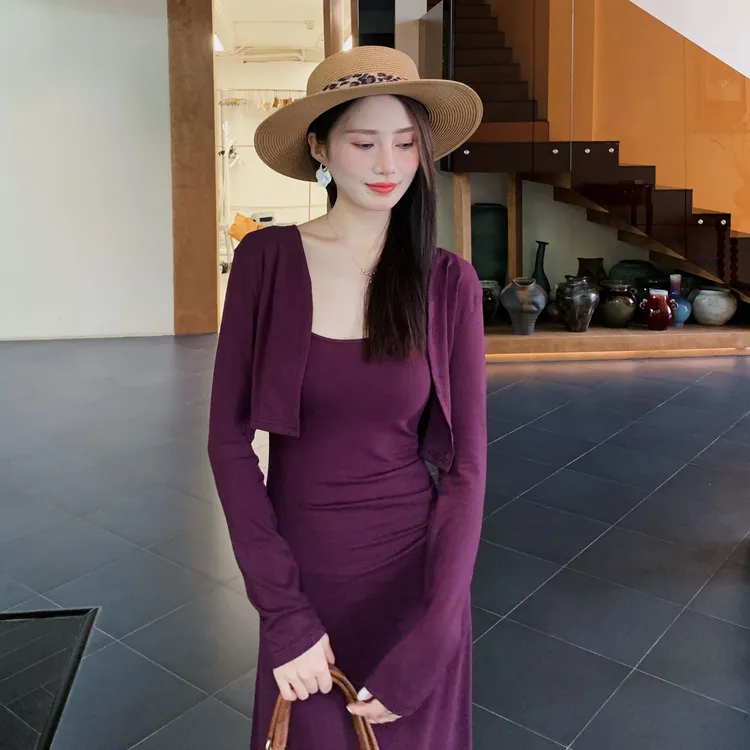 【外套】长袖小开衫女装秋季外搭短款薄款防晒小坎肩修身时尚上衣