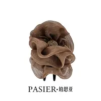 铂思亚 星澜 秋季新款8公分法式云朵泡泡马尾夹丸子夹NN211