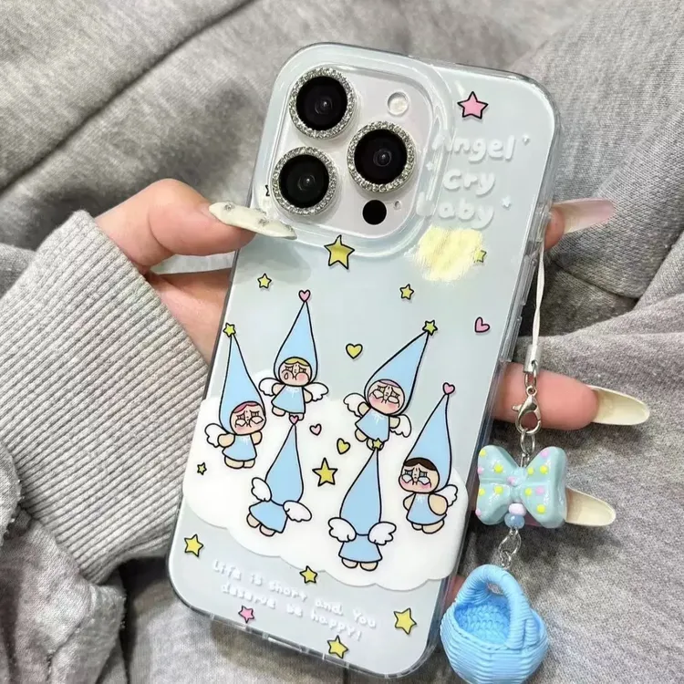 尖帽哭娃适用苹果iphone小米15promax防摔vivo华为oppo手机壳女