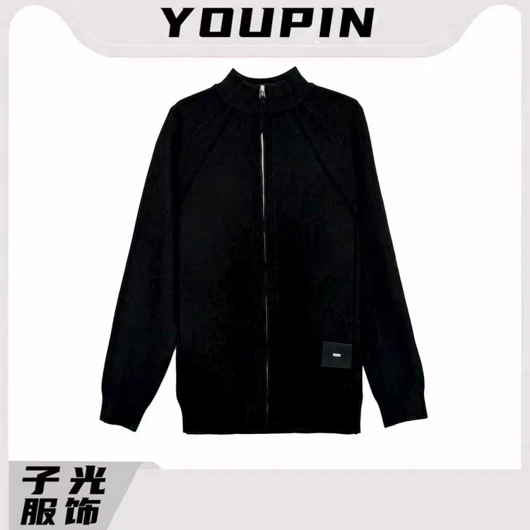 【李子光】秋冬男士针织开衫毛衣 老钱风休闲竖纹毛衣拼接#YY8886