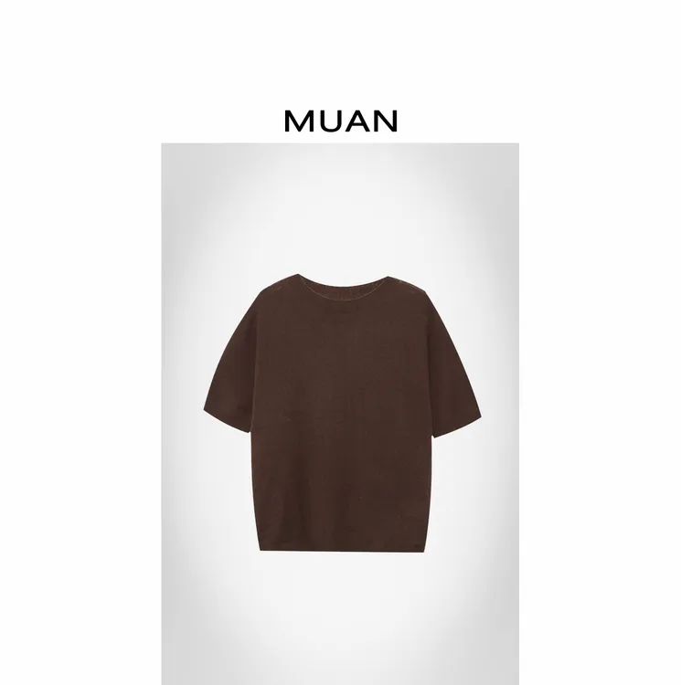 木岸MUAN：《巴洛克T》定制102克半袖上衣百搭针织毛衣D-ST2-5716