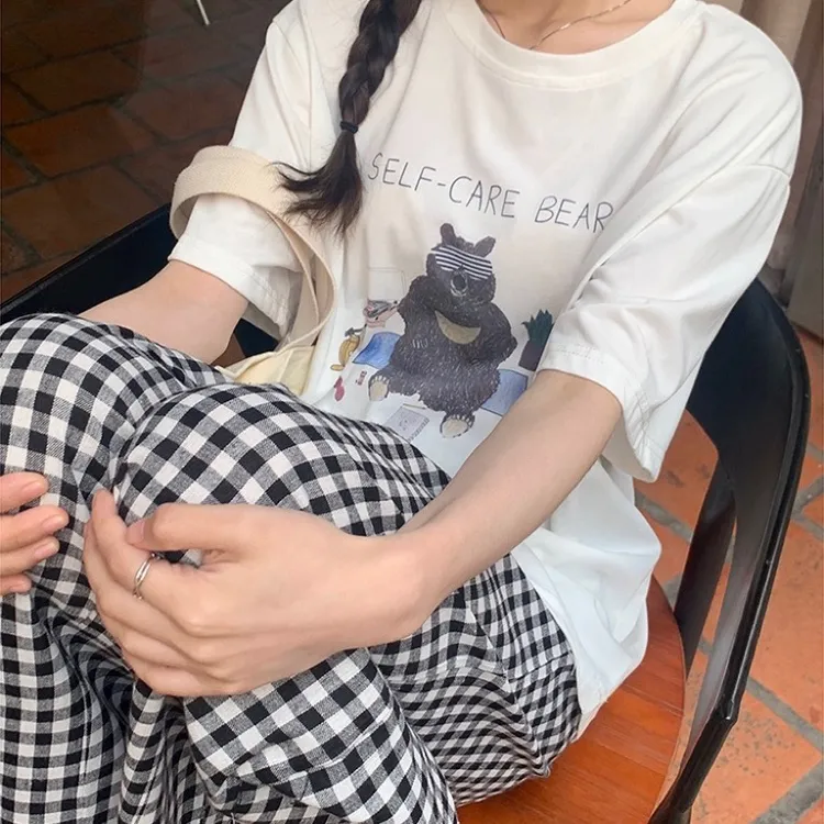 【45支人棉裤】夏季女宽松大码阔腿裤休闲裤外穿阔腿裤