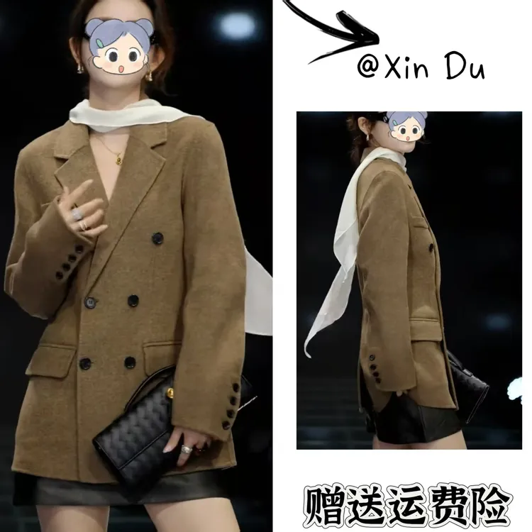 2025秋冬季新款时尚显瘦气质女士网红洋气外套百搭款D23997