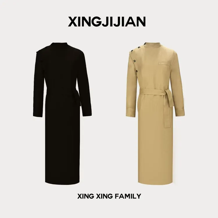 XINGXING 巴黎暮光 秋季复古长袖轻奢时尚休闲轻奢经典设计款风衣