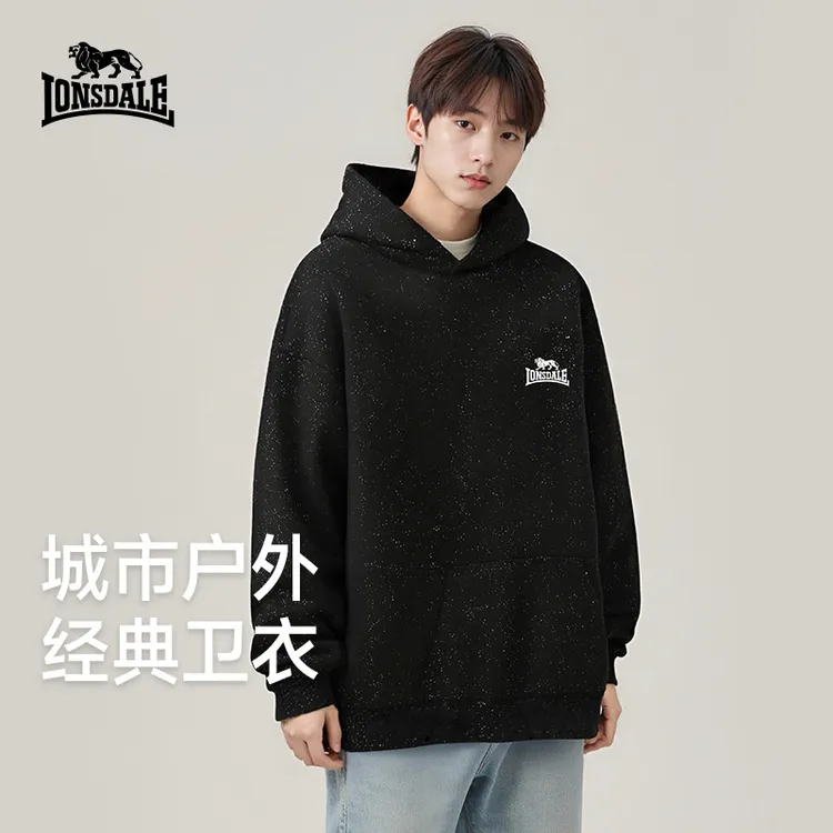 LONSDALE/龙狮戴尔连帽圆领宽松型城市户外休闲潮流时尚保暖卫衣