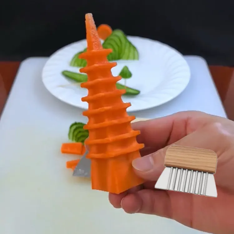 宝塔刀创意果蔬造型切刀摆盘神器家用厨房多功能雕刻刀