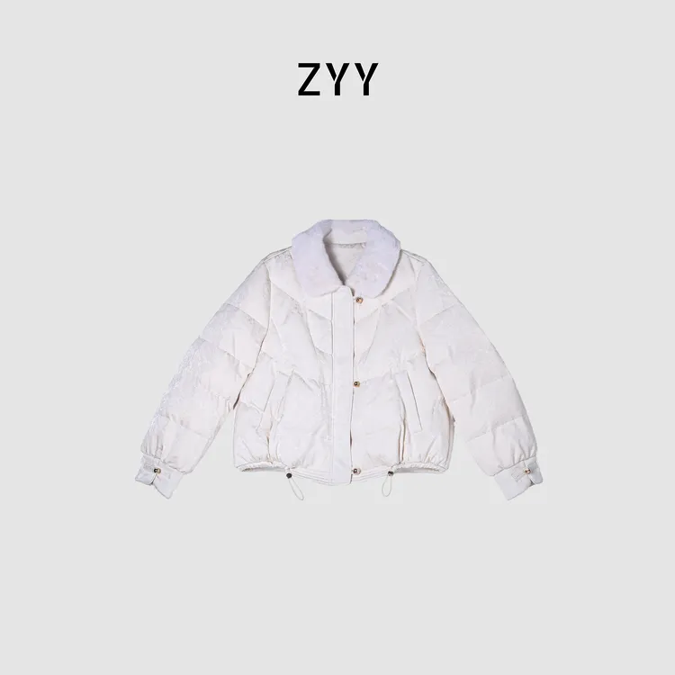 ZYY【米兰之约】2025/S冬季新款90白鹅绒时尚羽绒服X25DYRF06170