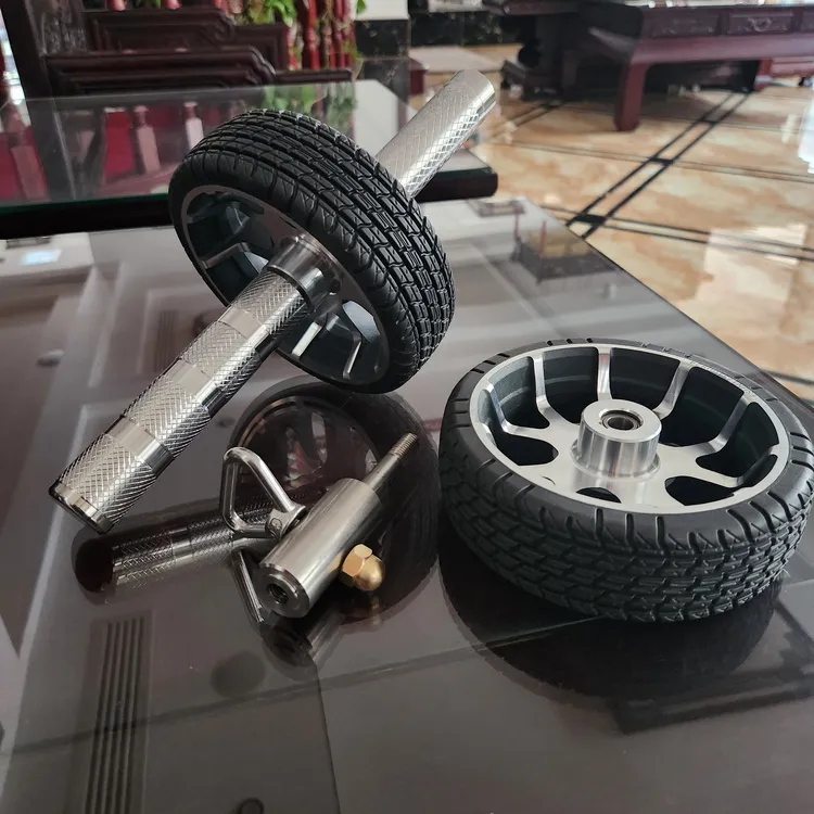 健腹轮升级款双轮单轮组合在加多功能辅助弹力带还可以练二头弯举