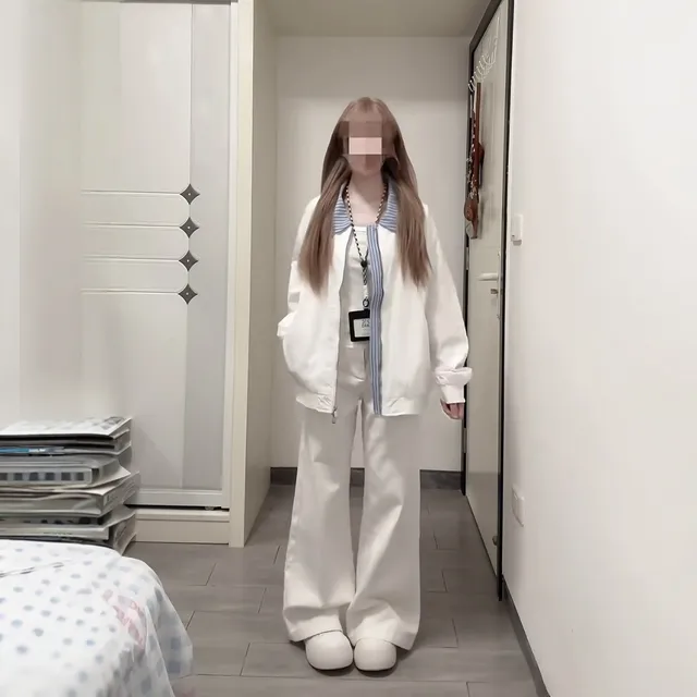 秋装搭配一整套女2025新款韩系高级感夹克外套裤子巨好看两件套装