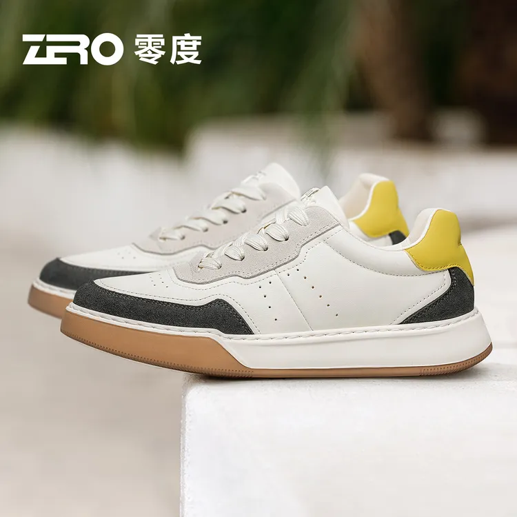 ZRO零度拼色时尚秋季中老年圆头休闲板鞋男士经典潮流潮鞋51793