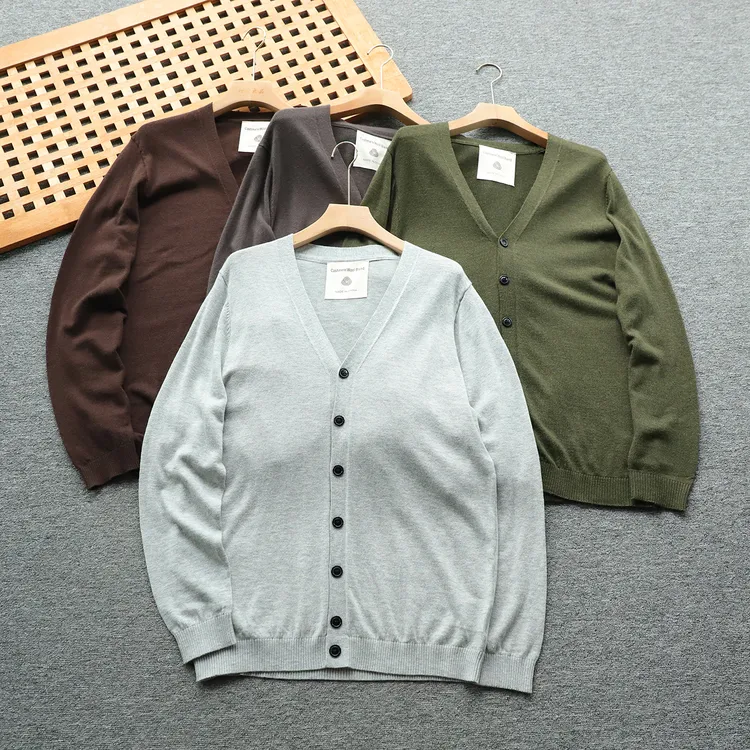 美单高端卷男女同款秋冬羊绒羊毛长袖开衫针织衫毛衣25014