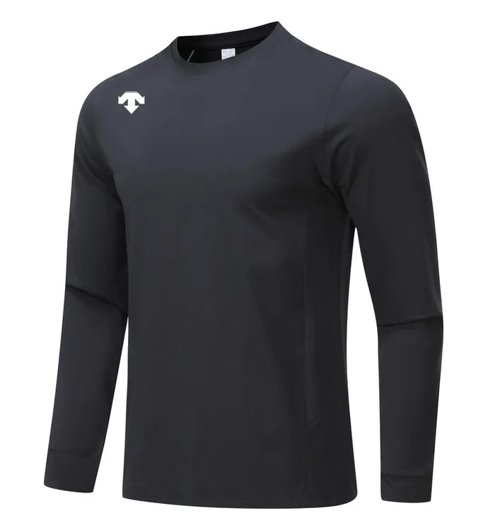 【商场同款】新款迪桑家运动圆领长袖t恤男士户外速干衣男装卫衣