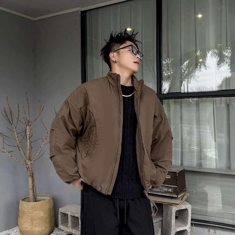 SANYUEBAN羽绒服男潮流设计感廓形宽松羽绒衣国潮帅气保暖外套