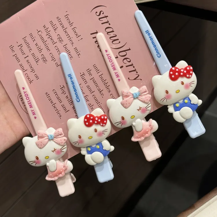 超大的kitty化妆夹!发量再多也不怕啦卡通可爱一字刘海无痕发夹