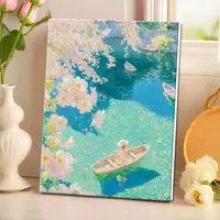 九寨绘梦|数字油画diy真心遮盖六代颜料填涂色手绘礼物油彩装饰画