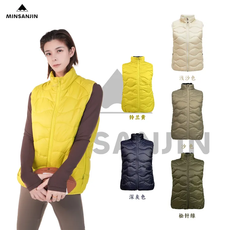 MIN SAN JIN【轻量化土司服】山系休闲户外轻薄科技棉马甲ZC-5577SS