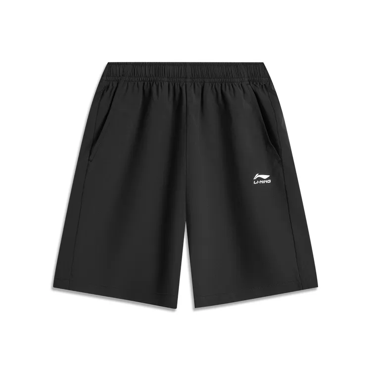 李宁儿童速干短裤2025夏季宽松透气舒适儿童五分运动短裤YKSV123