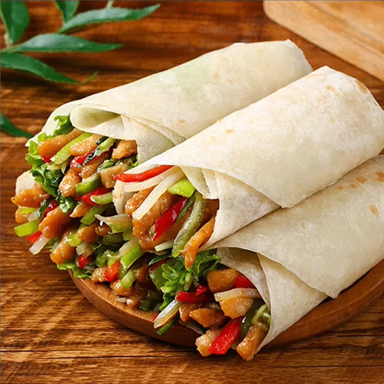 春饼卷肉卷菜配料干净劲道绸缎薄饼无防腐香精卷饼早餐手抓饼Y