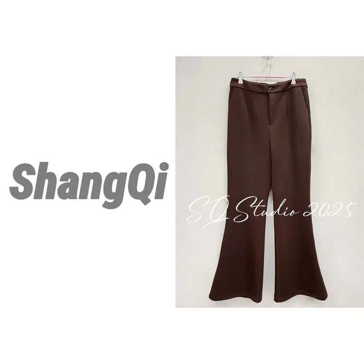 【王牌微喇裤】气质高腰简约显瘦微喇裤女裤--K1067卡码拍小