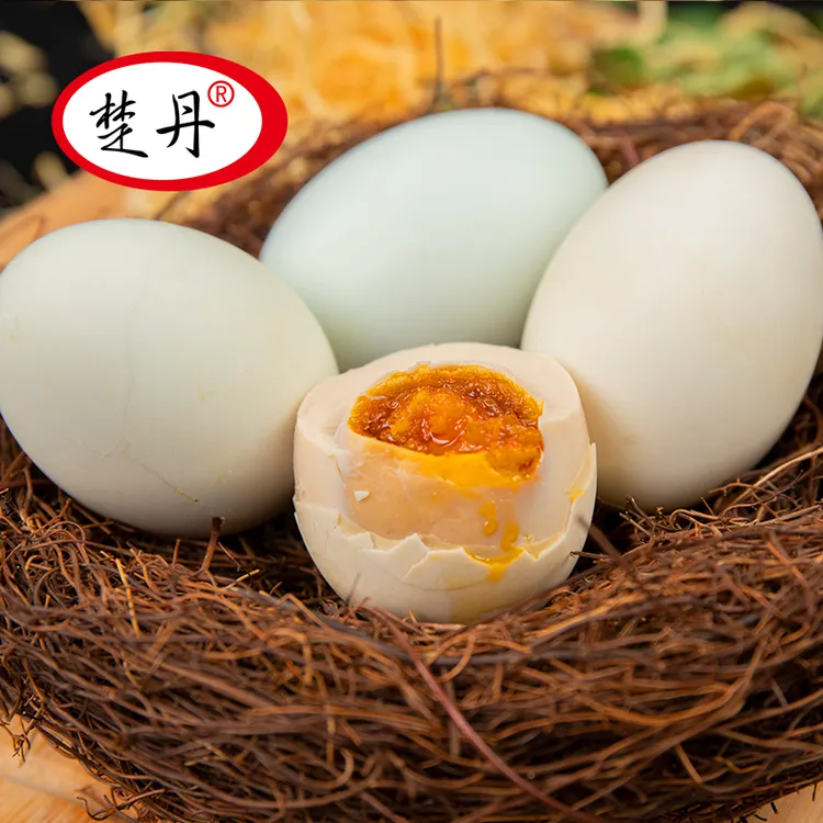 楚丹烤鸭蛋传统红泥腌制60克10枚/20枚熟咸鸭蛋真空包装即食流油