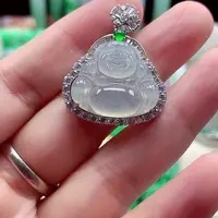 颈饰银S925镶嵌翡翠翡翠