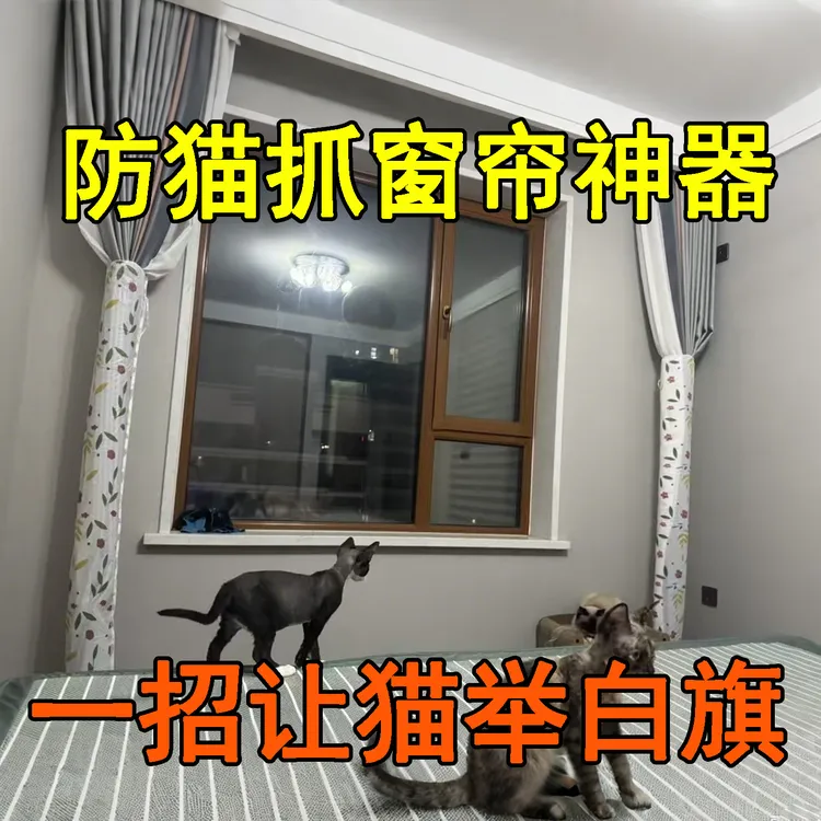 防猫抓窗帘保护绑带通用猫抓板牛津布耐磨爪子克星养猫必备绑带