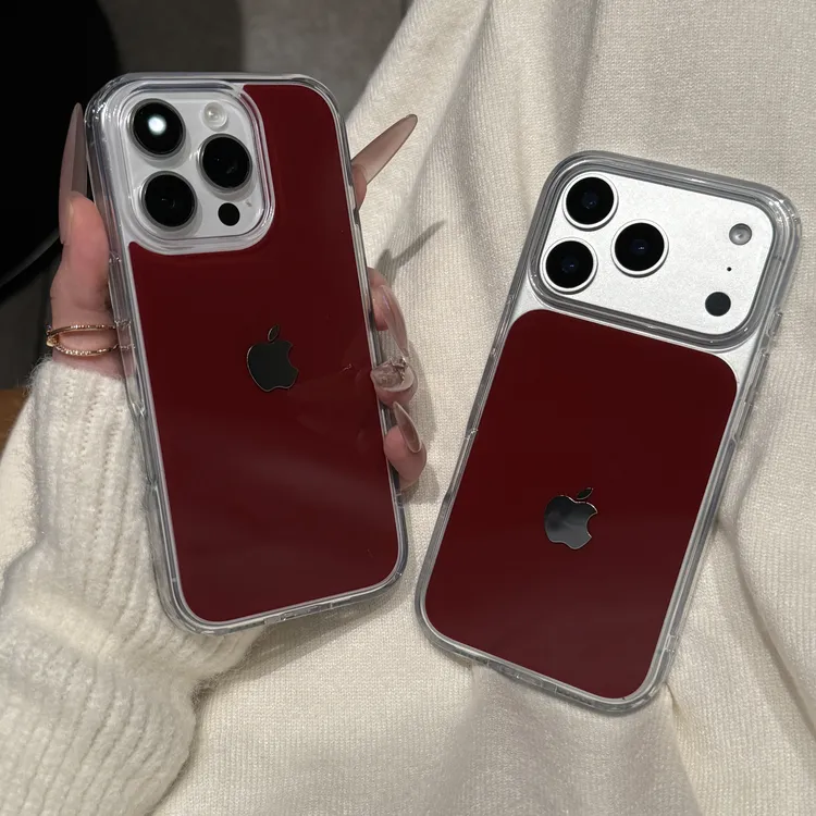 新款高级纯色亚克力适用iPhone17手机壳苹果16promax简约15防摔14