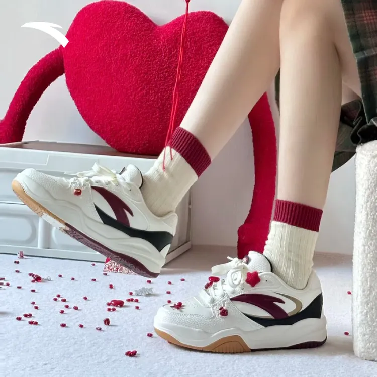 安踏 波浪鞋3丨潮流低帮板鞋男女鞋子情侣百搭滑板鞋运动鞋年