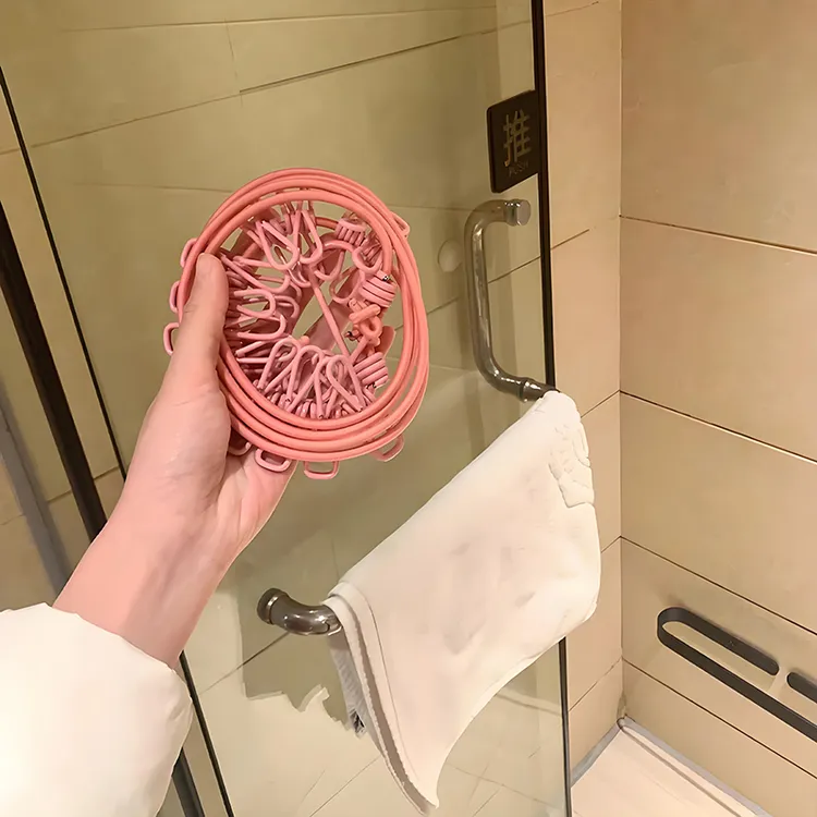 旅行晾衣绳酒店便携晾衣服通用户外防风宿舍阳台室内挂衣绳免打孔