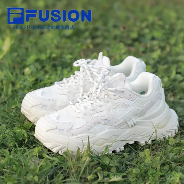 FUSION斐乐硬糖鞋厚底增高老爹鞋时尚百搭透气复古女鞋琥珀流光风