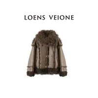 LOENS VEIONE/罗拉【鲲之梦境】格朵拉绵羊毛皮时尚外套23CVDB0527N