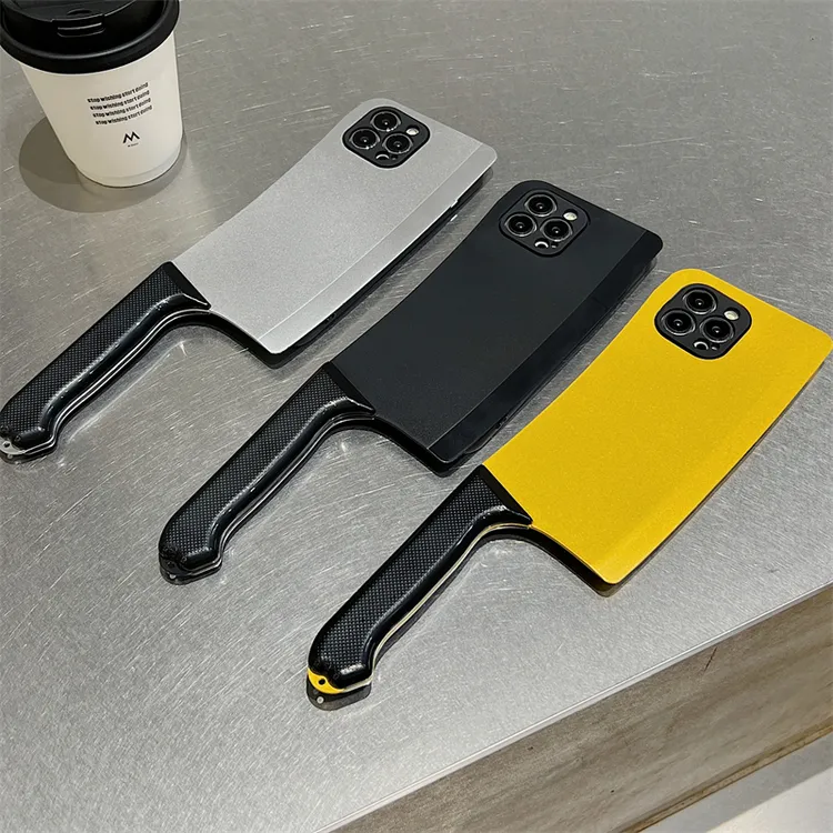 菜刀型适用苹果华为oppo小米vivo手机壳炸裂搞怪整蛊创意稀奇古怪