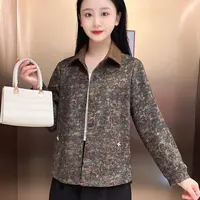 【尚品胖小妞】【碎花格子外套】2025秋季百搭时尚新款碎花外套