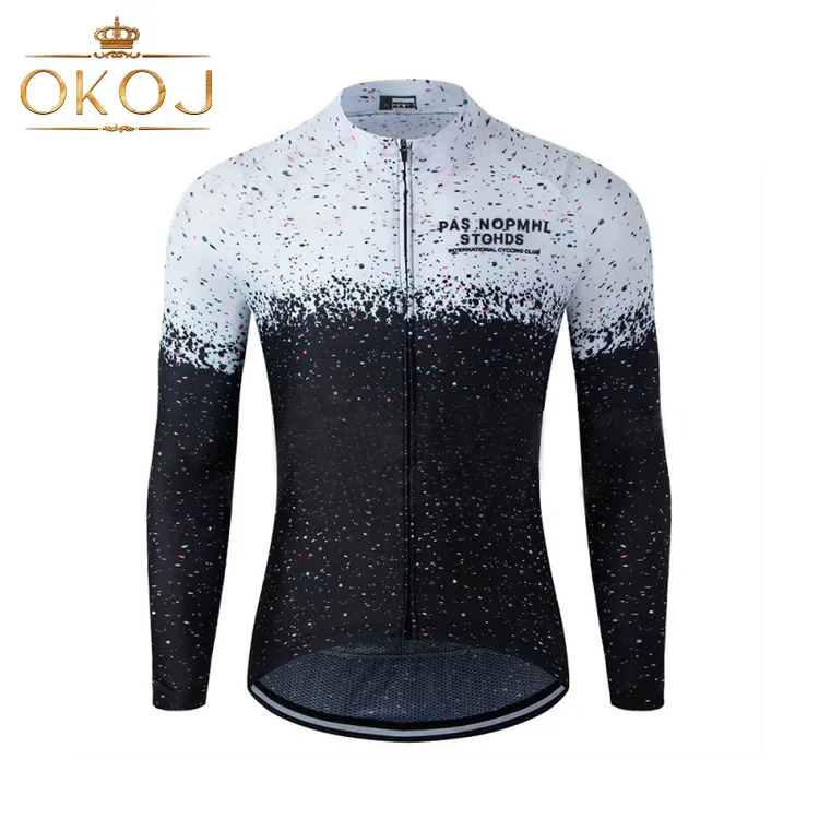 OKOJ长袖骑行服男女秋季新款速干透气山地公路自行车装备骑行长裤