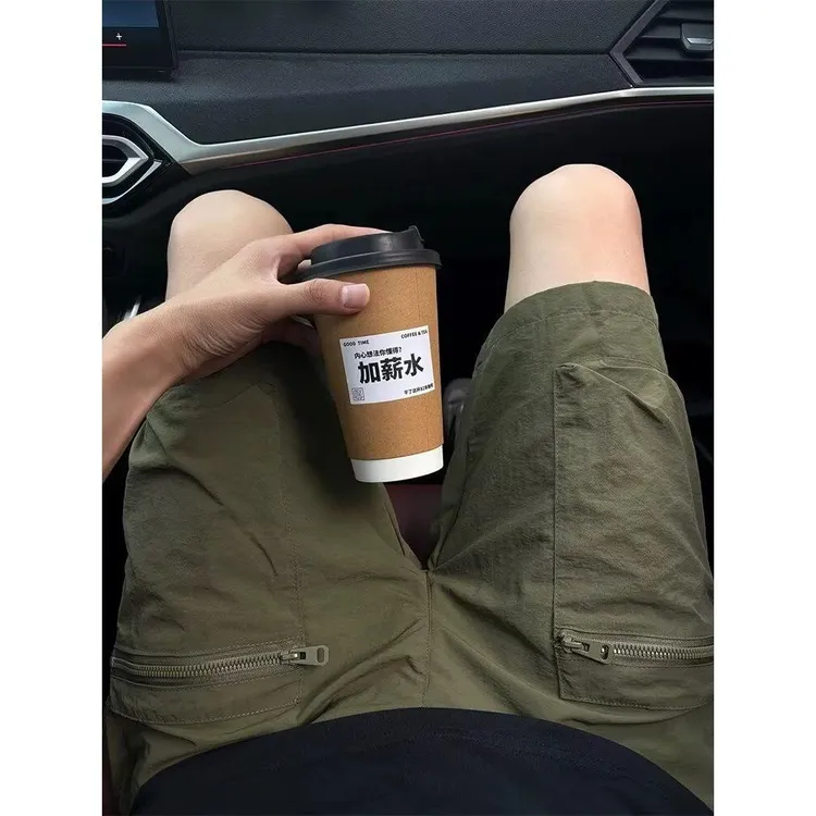 夏季薄款七分裤男士宽松短裤多口袋6分裤中老年7分裤工装特卖chic