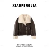 2025冬季新款【四季青小封家轻者】毛领PU蛋白皮羽绒服时尚外套868