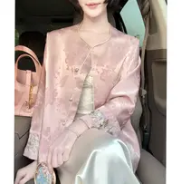 【福光纯色】新中式国风女装双面穿外套时尚显白上衣气质长袖宽松