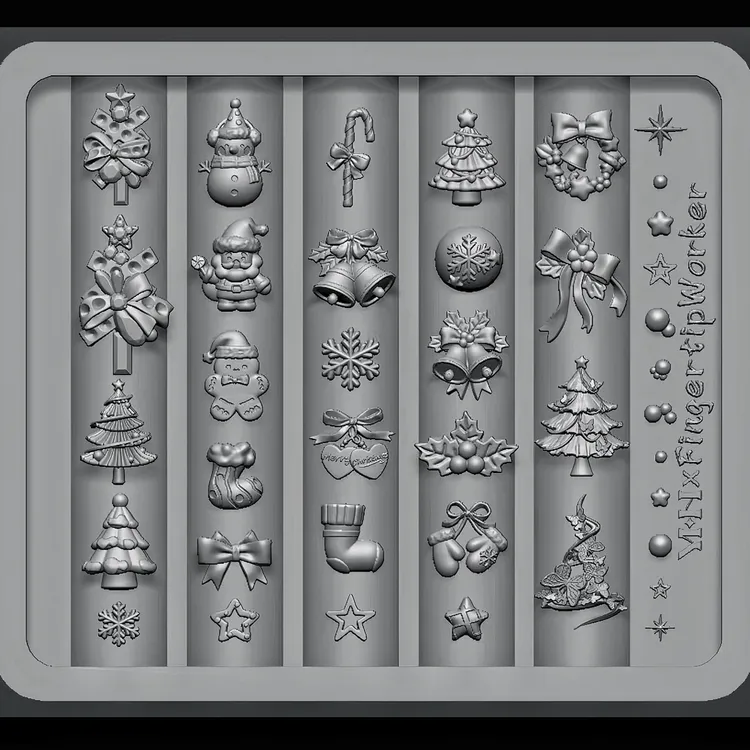 FingertipWorker | 圣诞、蕾丝模具（蕾丝印花板）