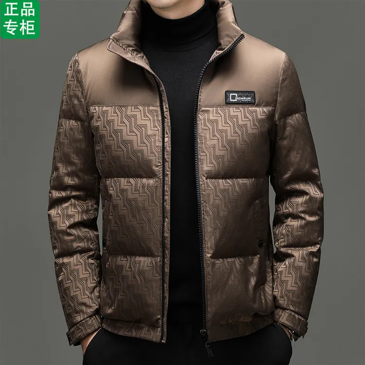 ck正品冬季羽绒服男士商务高档白鸭绒轻薄立领保暖短款羽绒服外套