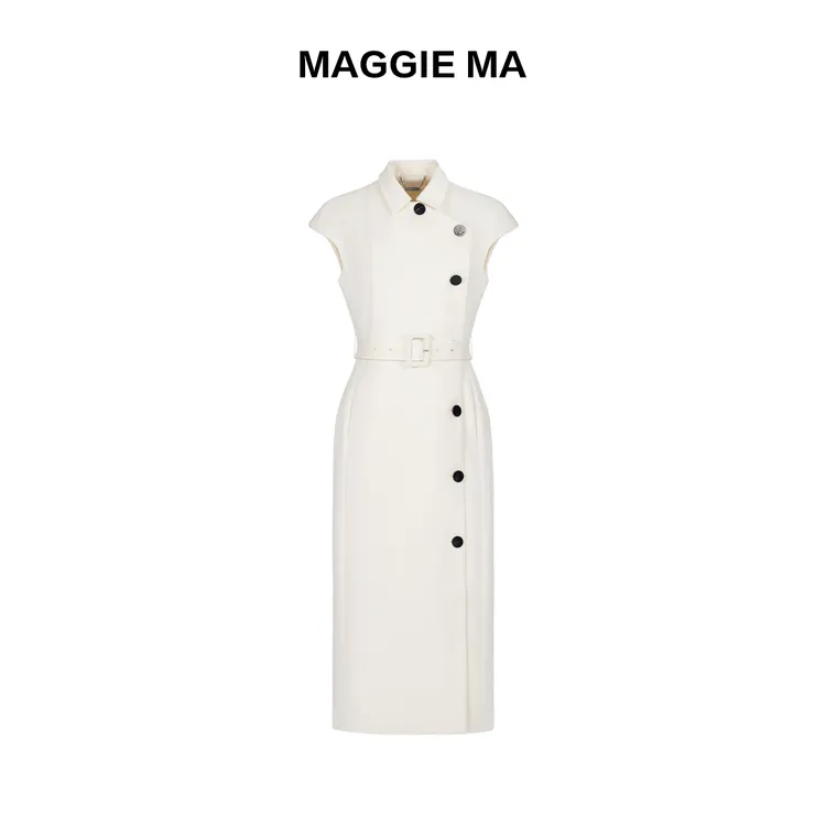 MAGGIEMA马婧设计师款米白色温柔气质连体裤高级感高端女套装321C