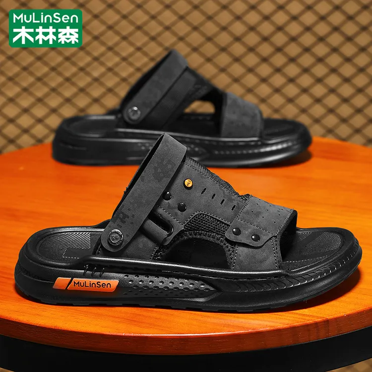 木林森男士沙滩鞋2025新款夏季外穿防滑耐磨休闲运动两用凉鞋男款