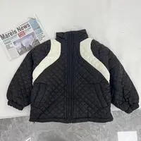【米果妈】儿童2025秋冬新款时髦拼色棉服B4821