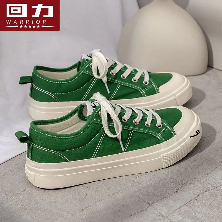 回力帆布鞋女2025夏季薄款休闲ins潮透气新款厚底低帮百搭板鞋子