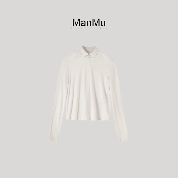 满目ManMu 【张琪专属】高级定制秋冬时尚百搭天丝羊毛衫350623