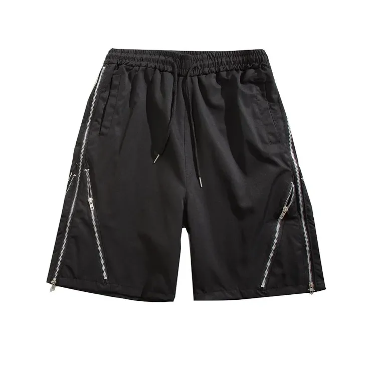 美式vibe风机能运动冲锋短裤男潮牌宽松直筒设计感拉链工装五分裤